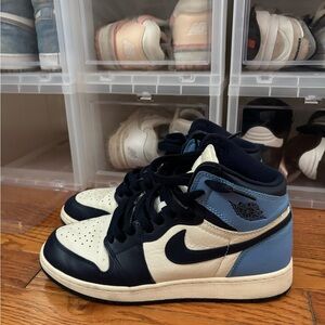 Nike Kids' Black and Blue Sneakers